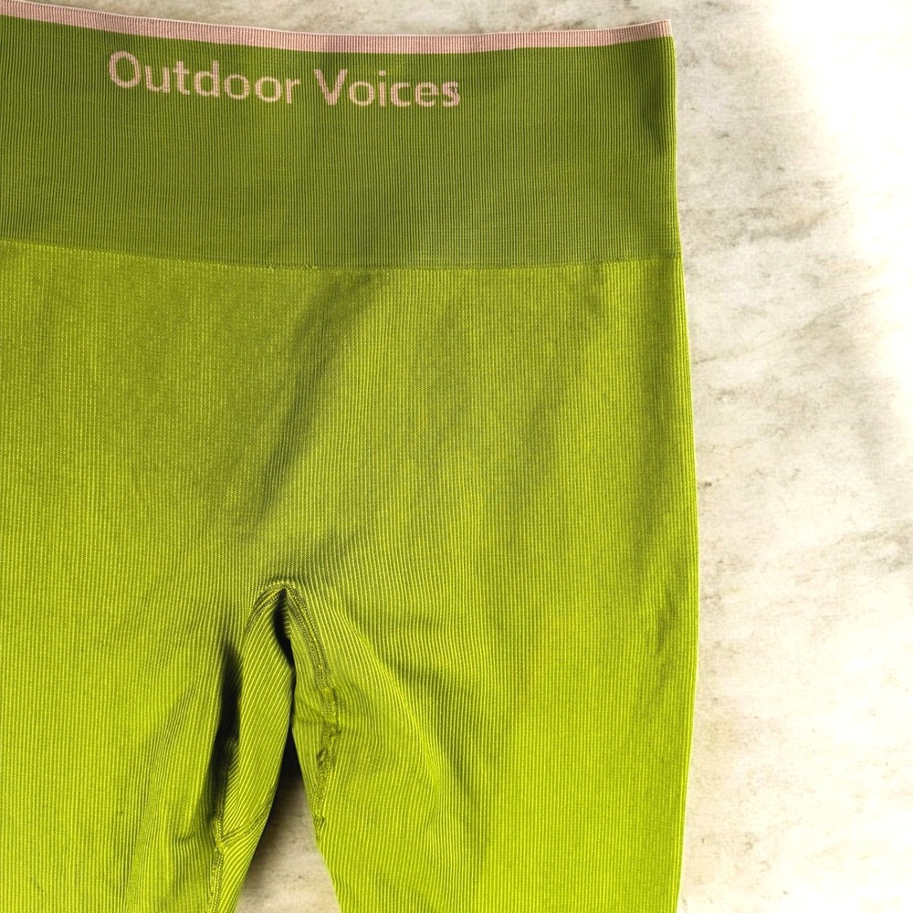 Outdoor Voices Leggings Women‎  S Green Activewear High Waist Athletic Workout